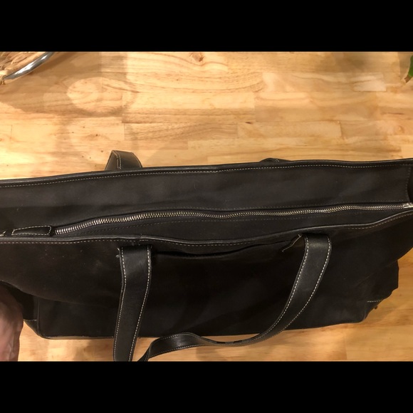 XL Coach canvas and leather tote - Picture 5 of 8